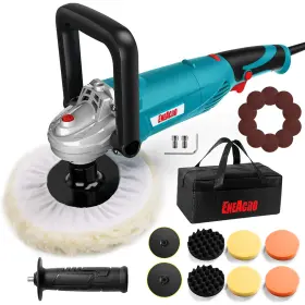 1500-3500rpm Eneacro Enro1606 1600w Rotary Car Buffer Polisher Waxer 7-inch 6-inch Speed