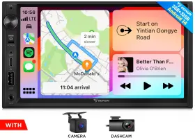 St2craux7usenm1 Eonon Cam Dvr 7 Inch Double 2din Android 14 Car Radio Gps Sat Nav Carplay Stereo Bluetooth