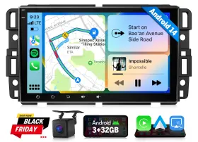 St3cragmx7useb11 Eonon 8in Android 14 For Gm Truck Suv Silverado Tahoe Suburban Car Stereo Carplay Gps