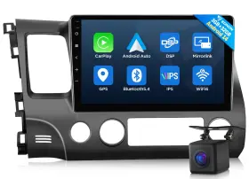 St3crahciv1x7useu12 Eonon For Honda Civic Hciv1x7 Android 14 10 Inch Carplay Car Stereo Radio Gps Head Unit Fm