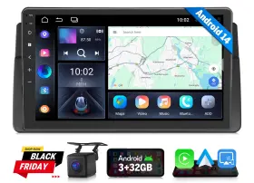 Ste46x7usenm4 Eonon 9 Inch Android 14 Car Stereo Gps Radio Dsp Bluetooth For Bmw E46 M3 325i 325ci