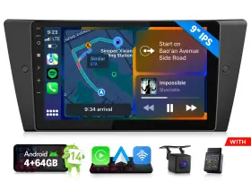 Stvae90x7ausenm1 Eonon Cam Obd 9 Inch Android 14 4 64 For Bmw 3 Series 2006-13 E90 Car Stereo Radio Carplay