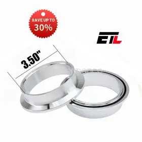 252105 Etl Performance V Band Aluminum Flanges Fit For 3.50 Inch Outside Diameter Pipe New