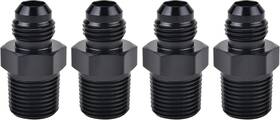 Evil Energy 01381 00606 6an Male Flare To 3/8 Inch Npt Pipe Straight-4pcs