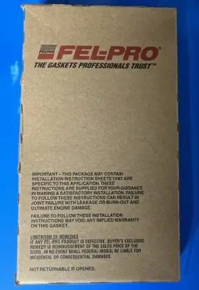 Ms95934 Fel-pro New In Box Upper Fuel Injection Plenum Gasket Set