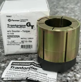6202320a Fenner Drives Trantorque Keyless Bushing Without Counter-torque 1 Inch Shaft