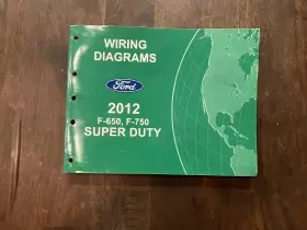 12sd650bs Ford Oem 2012 F650 F750 Truck Shop Manual Wiring Diagram Book Super Duty
