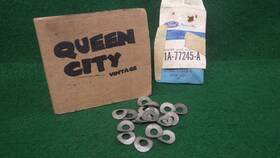 Ford 1a-77245-a Lot Of 18 Nos Accelerator/trans Linkage Wave Washers