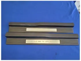 299.fd1h11 Ford 2011-2014 Mustang Gt Pair Door Sill Scuff Plates Lighted Broke Tab 2606