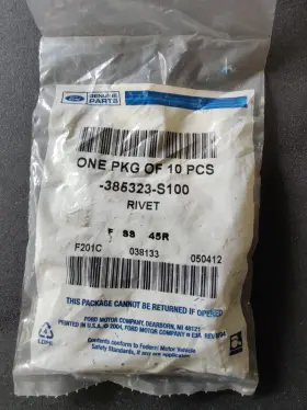 383523-s100 Ford New Oem 1980-2006 Lincoln Mercury Blind Rivet Pack Of 10