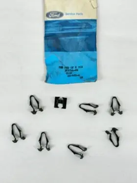 387044-s2 Ford Retainer Clips Set Of 8 - Oem Automotive Fasteners