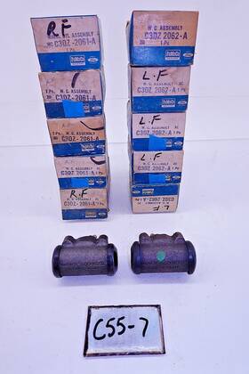 Ford C3dz-2061-a Nos 1965 - 1971 Mustang Pair Wheel Cylinder Assembly Front C55