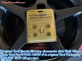 F3sz-1a943-a Ford Lincoln & Mercury Motorsport Anti-wheel Locks Nos Frm 1987 Mustang Gt Capri