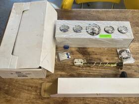 Ford M-19017-b961 Motorsport Speedometer / Gauges Chrome Auto Meter - Incomplete
