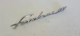 C20b-6250401-g Ford Mercury Fomoco 1962 Fairlane 500 Fender Script Emblem Chrome