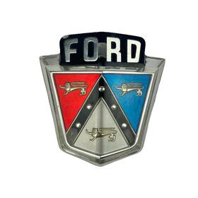 Ford Oa-16637-a Nos Oem 1950 1951 Hood Ornament Emblem Plastic Badge Logo Crest