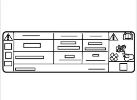Lv4z1503050b Ford Oem 20-23 Escape Information Labels Labels-ac Label