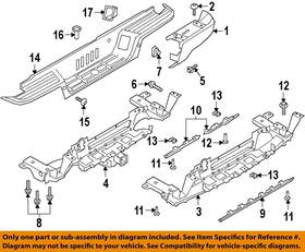 Ford Oem W717555s307 19-23 Ranger Rear Bumper Components-lower Extn Nut