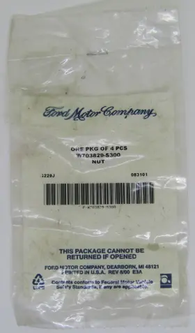 W703829-s300 Ford New Genuine Parts Oem Nut Part No. Sold Individually