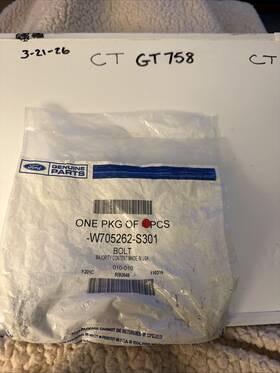 Ford W705262-s301 1 Genuine Bolt Nos Oem Sold Individually