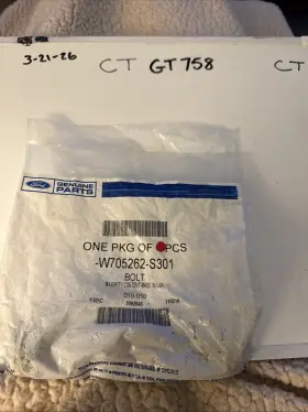 W705262-s301 Ford 1 Genuine Bolt Nos Oem Sold Individually