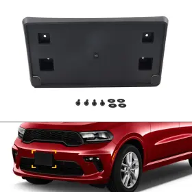 6uz62rxfaa Fortodayy 550756278333 Front License Tag Plate Bracket Black Fit For Dodge Durango 2021-2024
