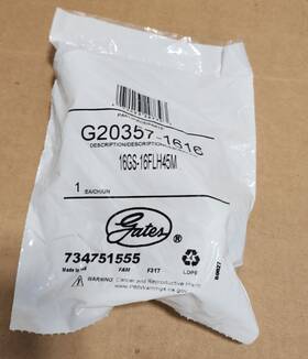 Gates G20357-1616 Hydraulic Coupling / Adapter