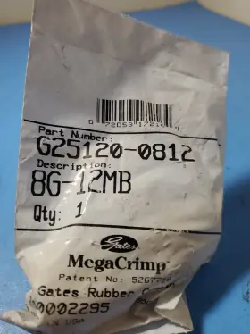G25120-0812 Gates Male O Ring Boss Mega Crimp