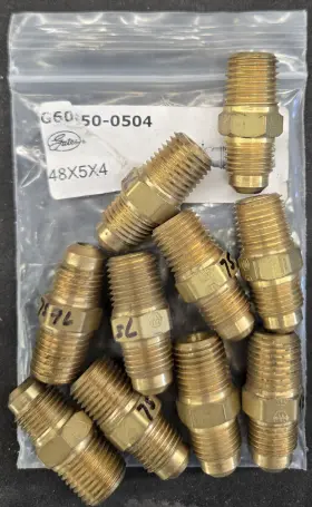 G60650-0504 Gates 5/16 Tube - 1/4 Mpt 5ms-4mp 725012675 Lot Of 10