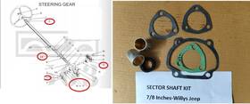 Gi Store 639090 Steering Rebuild Ross 7/8 Inch Sector Shaft Fits Willys Jeep Mb Gpw Cj2a/3a-805123