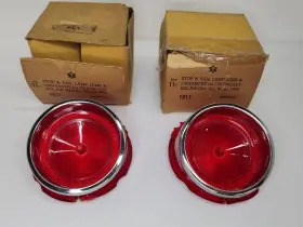 5956424 Glo-brite Nors Gm 1965 Chevrolet Bel Air Tail Lamp Light Lenses Usa Made