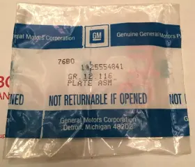 25554841 Gm Plate Asm Oldsmobile Delta Ninety Eight Oem Nip Free Sh