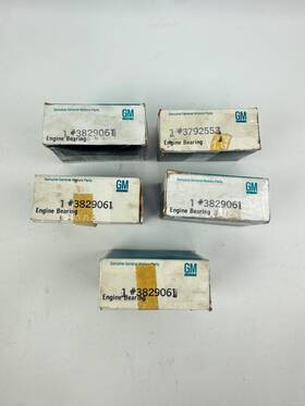 Gm 3829061 X 4 And 1 3792553 Crankshaft Main Bearing