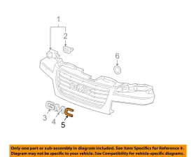 15634643 Gm Oem 91-12 Canyon Grille Components-emblem
