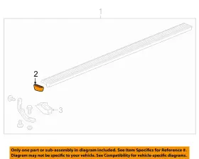 84212674 Gm Oem 19-23 Sierra 1500 Cab Running Board-step Bar Assy Front Cap