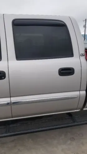 130-02727al Gmc Truck 05 Sierra 2500 Slt Door Rear Left Driver Silver Crew Cab