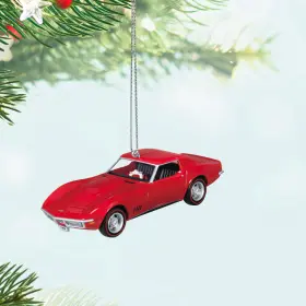 Hallmark Keepsake 661127013016 1968 Chevrolet Corvette L88 2024 Metal Christmas Ornament