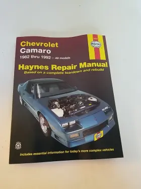 Haynes Manuals N. America Inc. 9781563920608#f Chevrolet Camaro 1982-1992 Repair Shop Service Manual Book