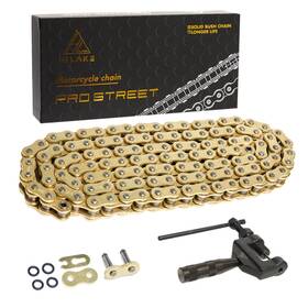 Hilake 525hx-130l Gold 525 X-ring Chain 130 Links With Master Link And Breaker