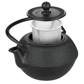 620007 Ibili Cast Iron Teapot Oriental Style With Filter Black 0.72l 16 X 9 Cm