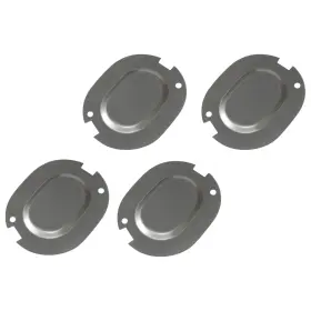 Inl12638 Inline Tube Trunk Floor Drain Plug Plates Covers 1964-66 Gm Chevelle Cutlass Impala 4pc