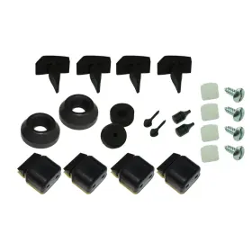 Inl15326 Inline Tube Rubber Bumper Stopper Kit Door Trunk Fuel Fender 1966-67 Chevelle Skylark 24pc