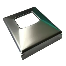 Inl15438 Inline Tube Seat Belt Buckle Cover Plate Nickel Chrome Front Rear Flat Large 1964-72 Gm 1pc