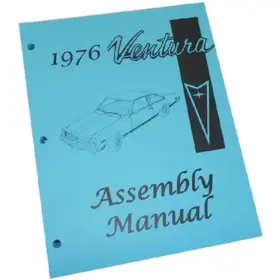 La6776 Inline Tube 1976 Pontiac Ventura Factory Assembly Manual High Quality