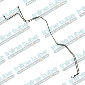 Sctt8101-ebm02 Inline Tube 1981-87 Chevy C10 C20 Gmc Pickup Truck Trans Cooler Lines Set Stainless