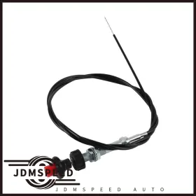 55204 Jdmspeed Auto 10 Ft. Length 0.32 Inch Diameter Control Cables With 2 Black Knob