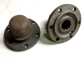 Cj2a Jeep Oem A868 Front Axle Flange Dana 25/27 1946 Willys 6 Bolt 10 Spline Used