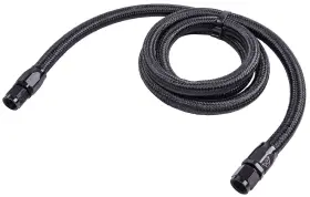 120615 Jegs Pro-flo 200 Hose Assembly -6 An X 5 Ft. Long Black Straight Female H