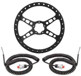 13460k Joes Racing Products Lightweight Drag Steering Wheel Kit 13 Diameter 4-sp