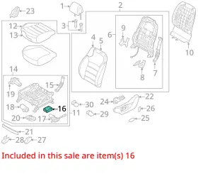 95450c5000 Kia Chassis Ecm Memory Under Left Hand Seat Fits 16-18 Sorento 4888763